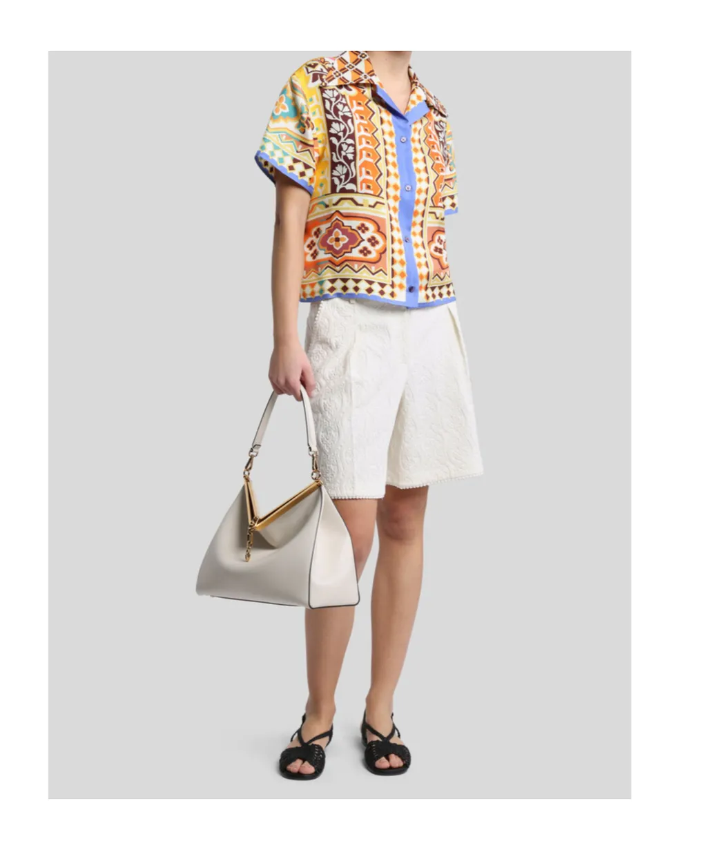 Floral Printed Bowling Shirt