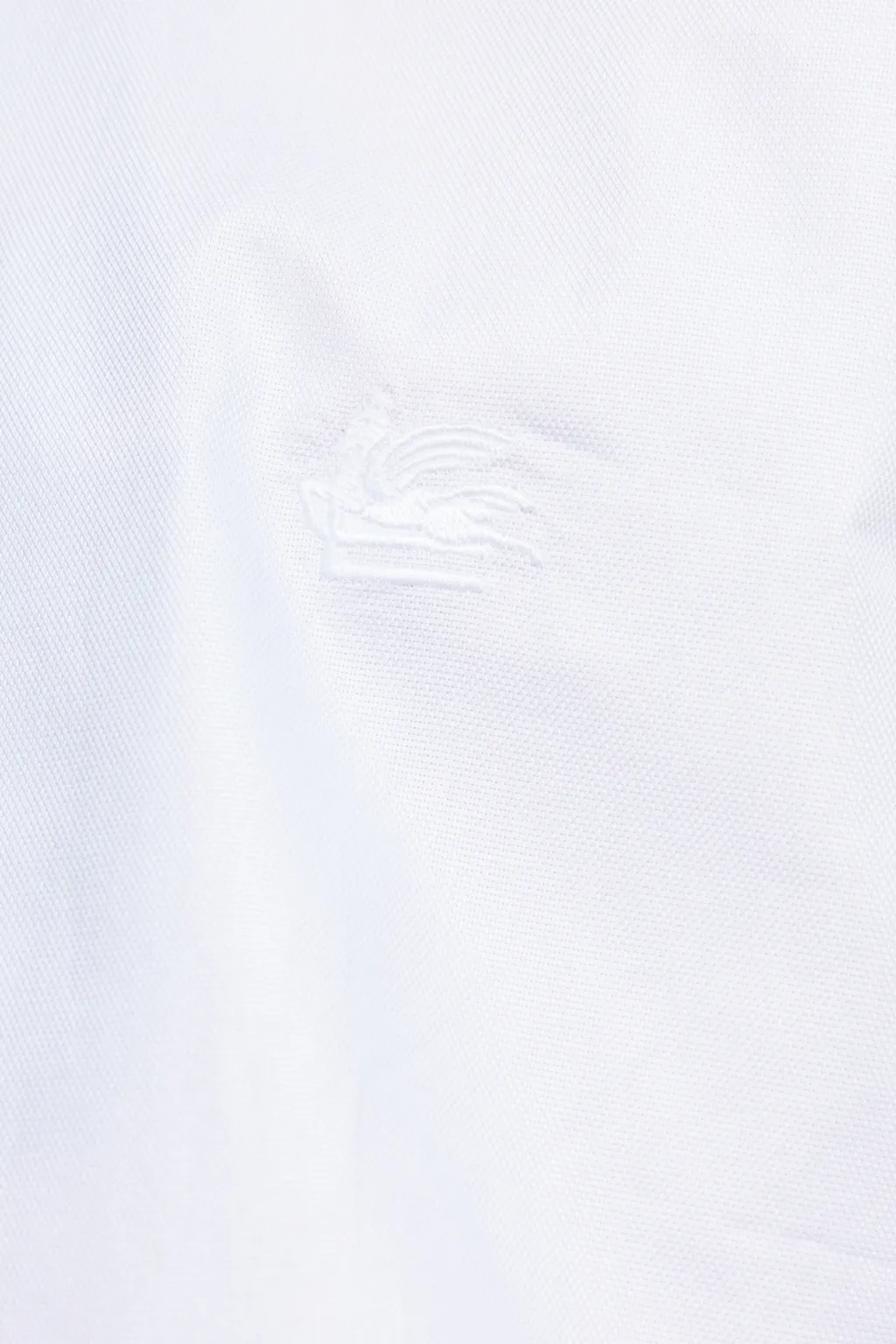 Logo Embroidered Long-Sleeved Shirt