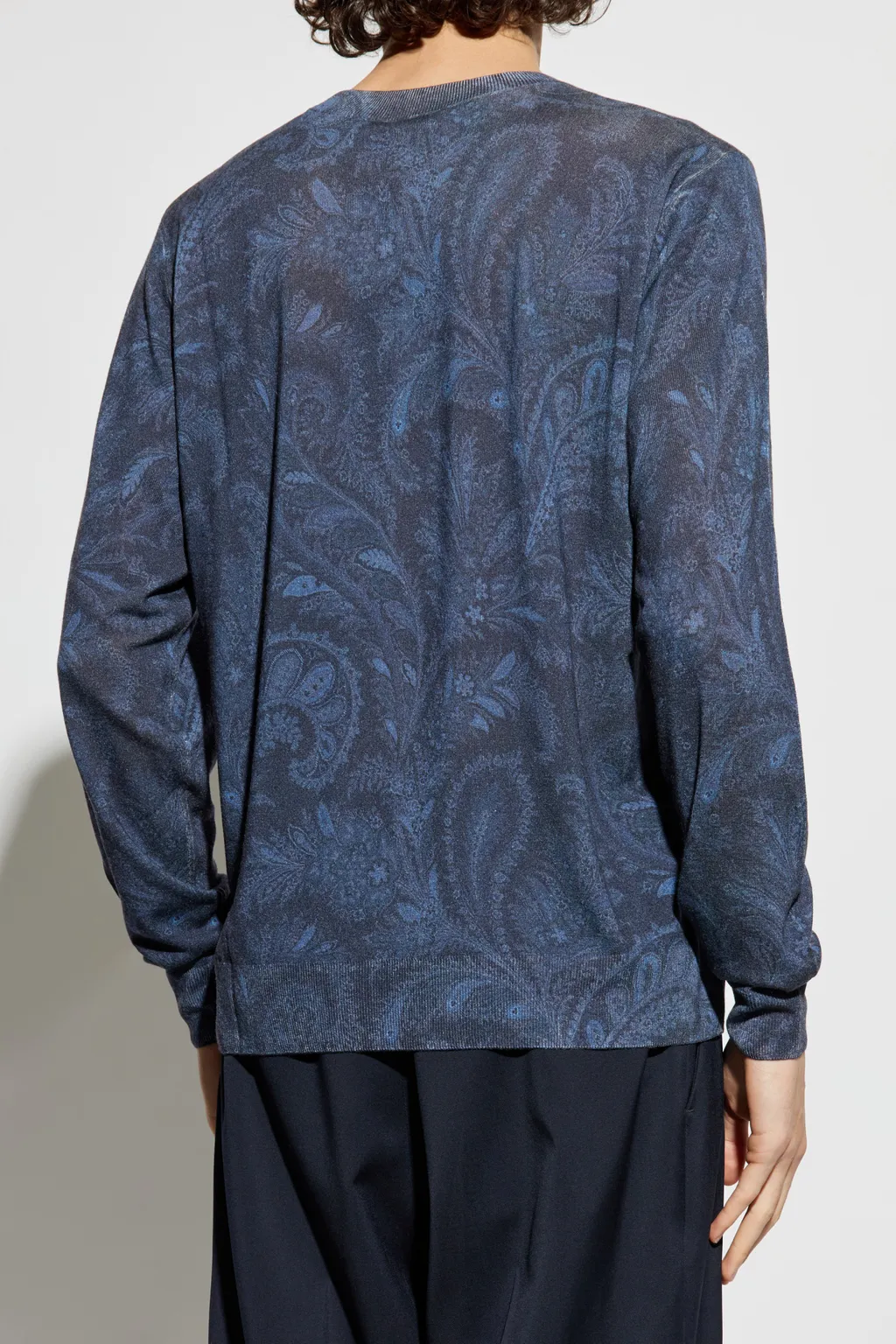 Patterned Crewneck Knitted Jumper
