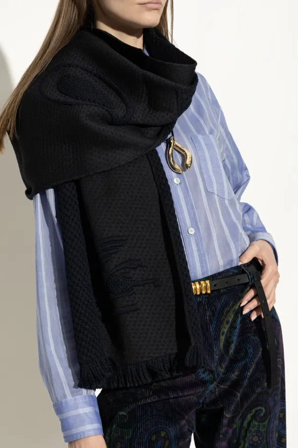 Pegaso Embroidered Scarf