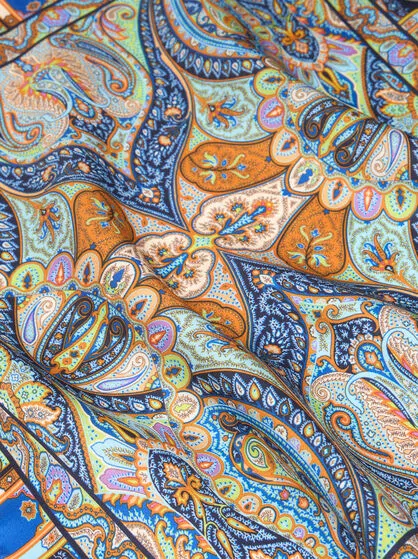 Floral Printed Square Scarf