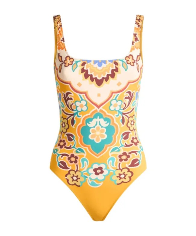 Floral Printed One-Piece Swimsuit