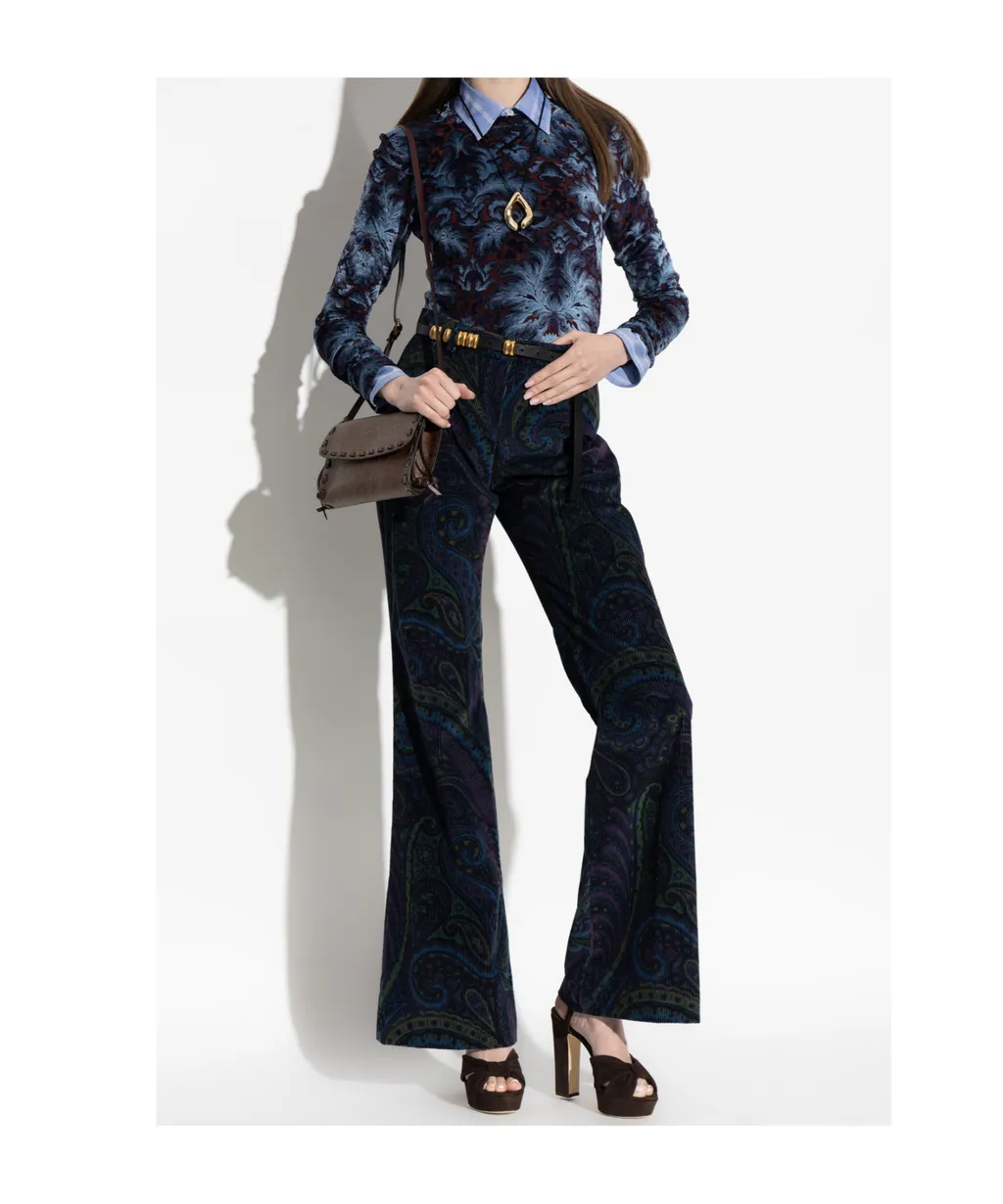 Floral Pattern Long Sleeved Top
