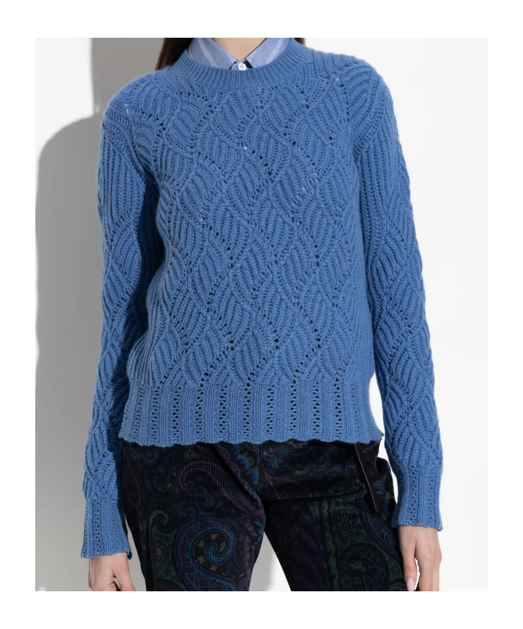 Long Sleeved Crewneck Knitted Jumper