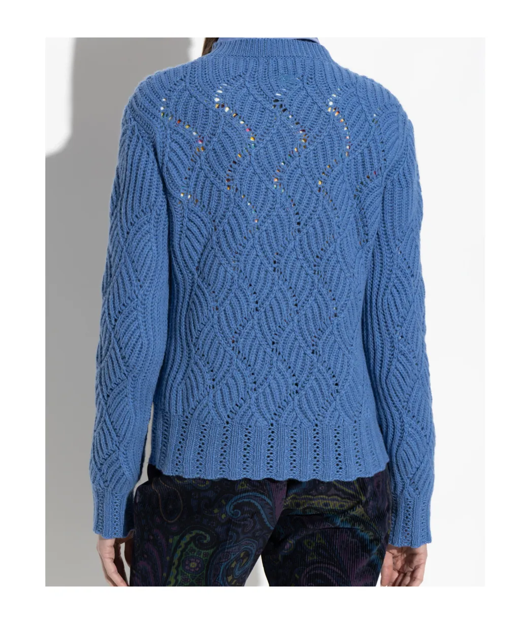 Long Sleeved Crewneck Knitted Jumper