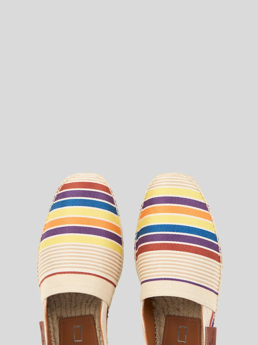 Striped Slip-On Espadrilles