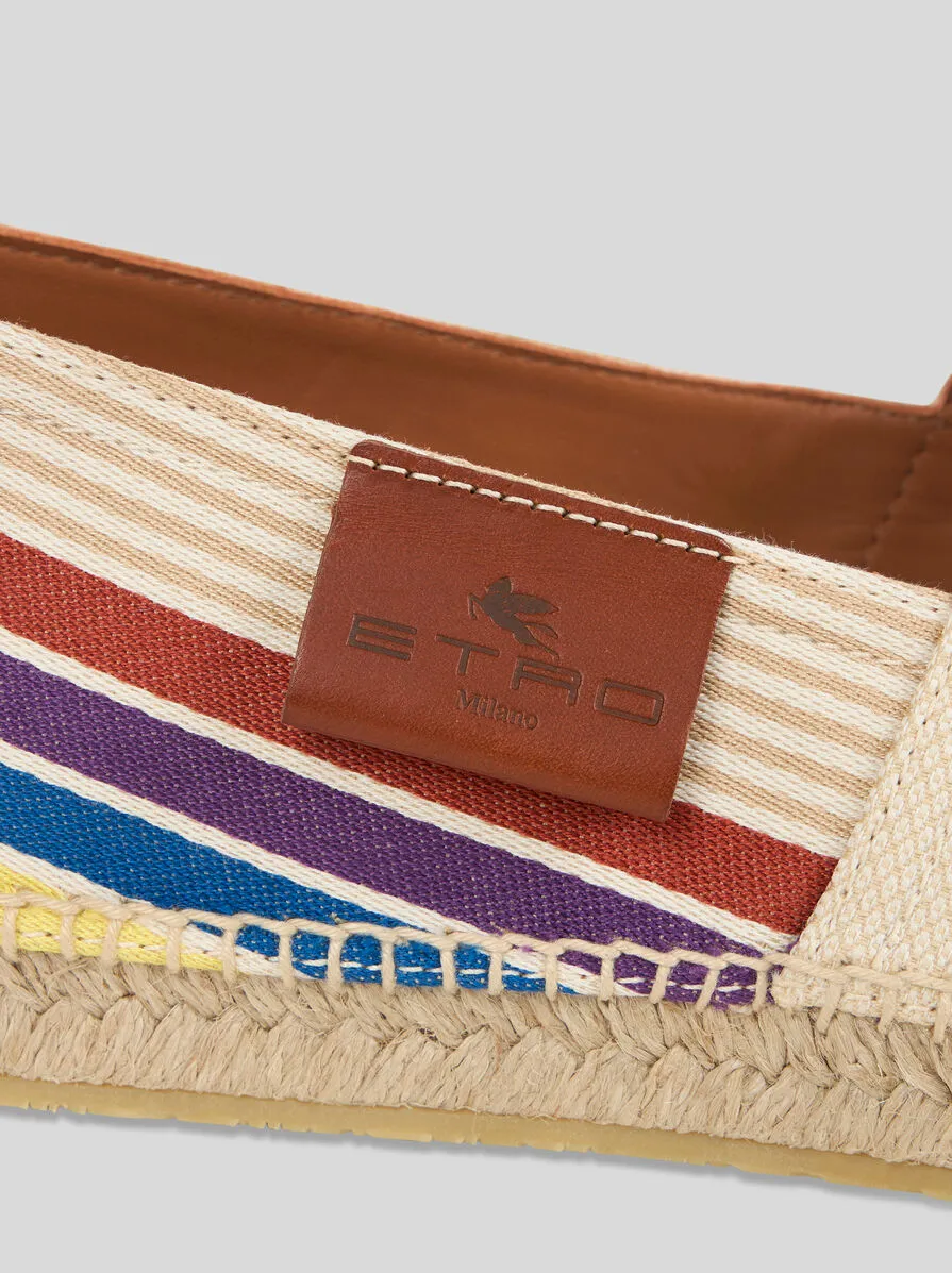 Striped Slip-On Espadrilles