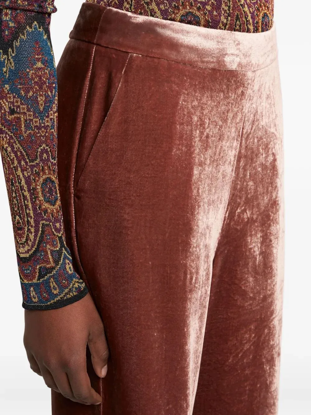 Velvet Palazzo Trousers