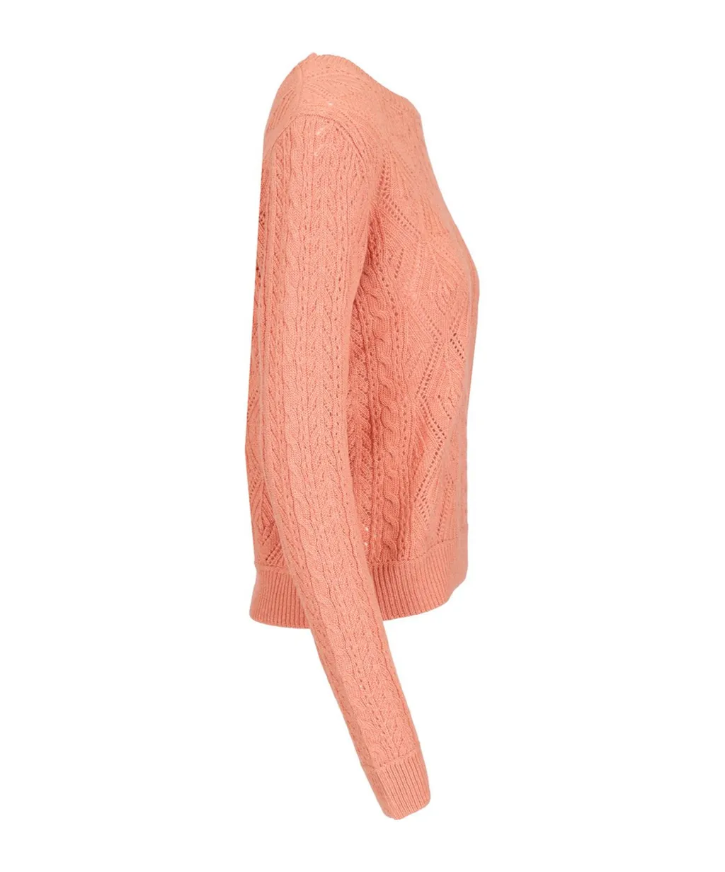 Long-Sleeved Crewneck Knitted Jumper