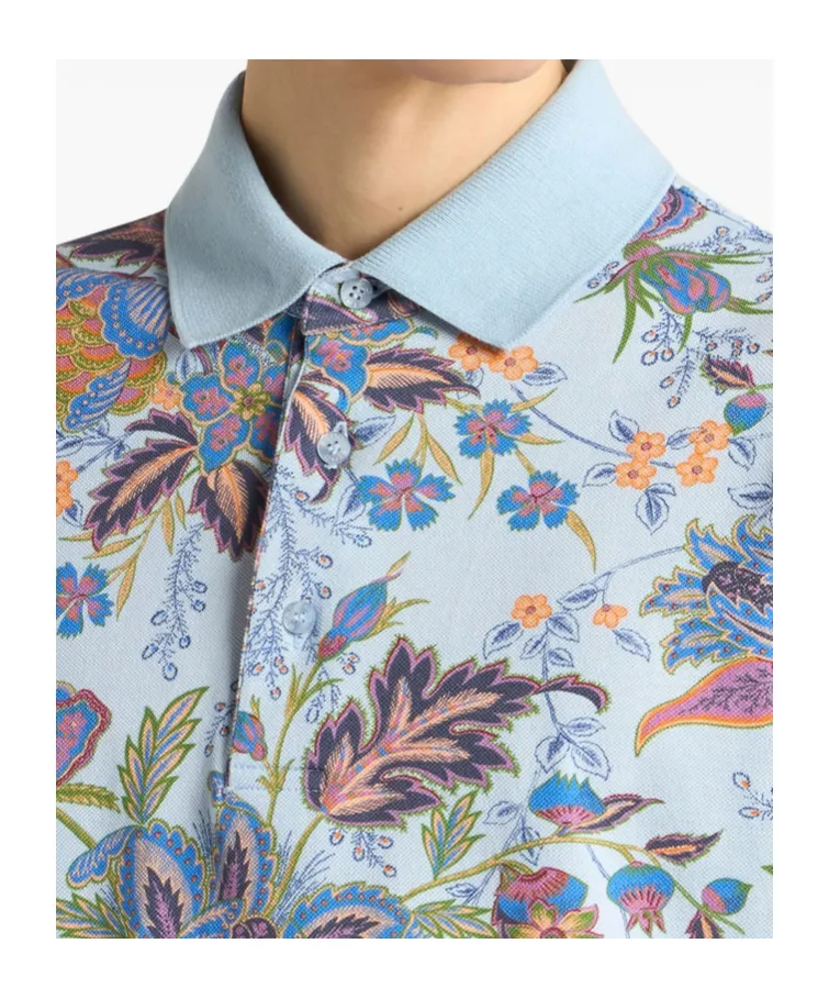 Cotton Polo Shirt With Print