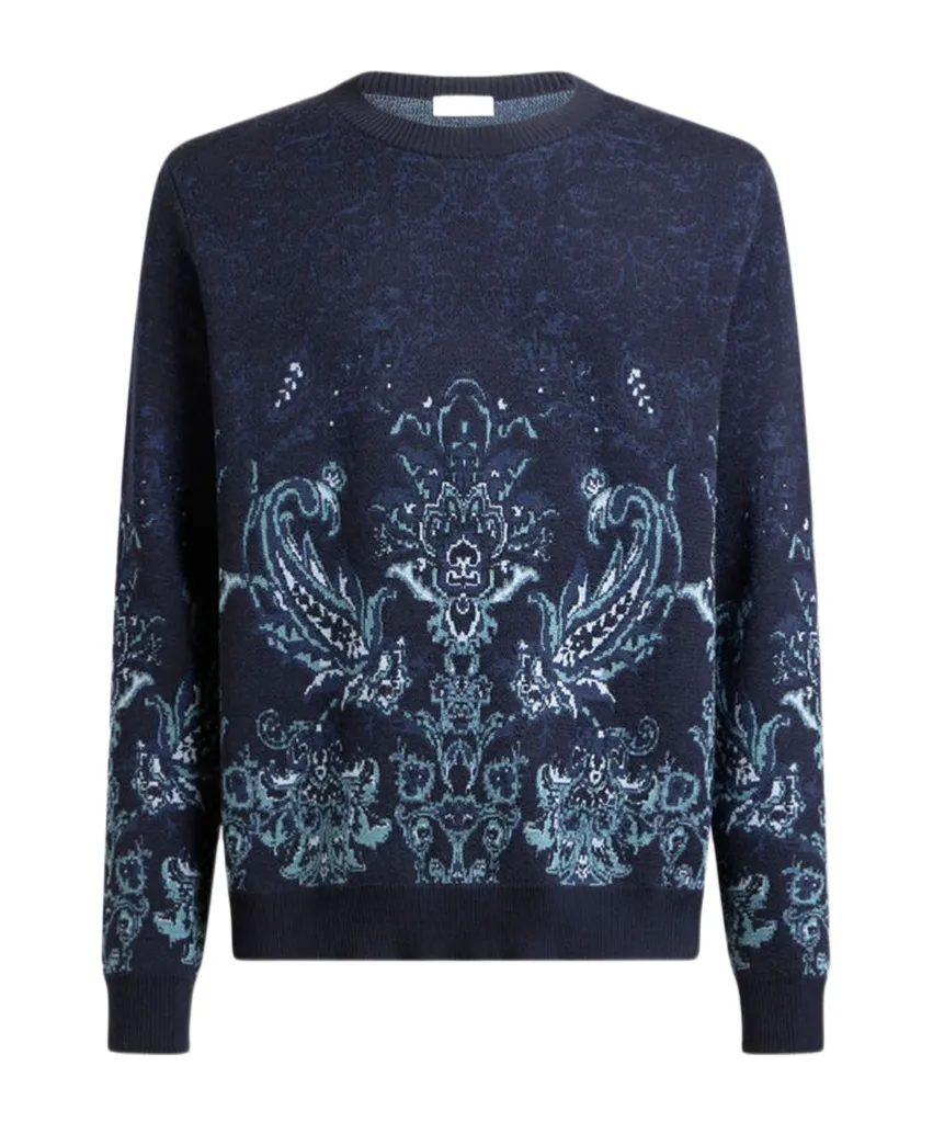 Paisley Jacquard Knitted Jumper