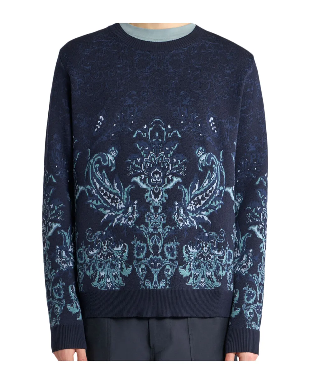Paisley Jacquard Knitted Jumper