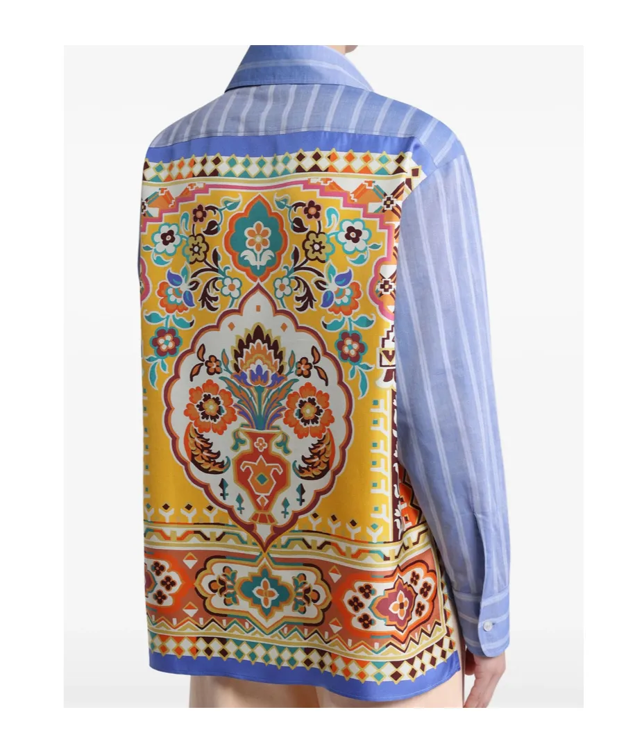 Graphic Printed Striped Shirt