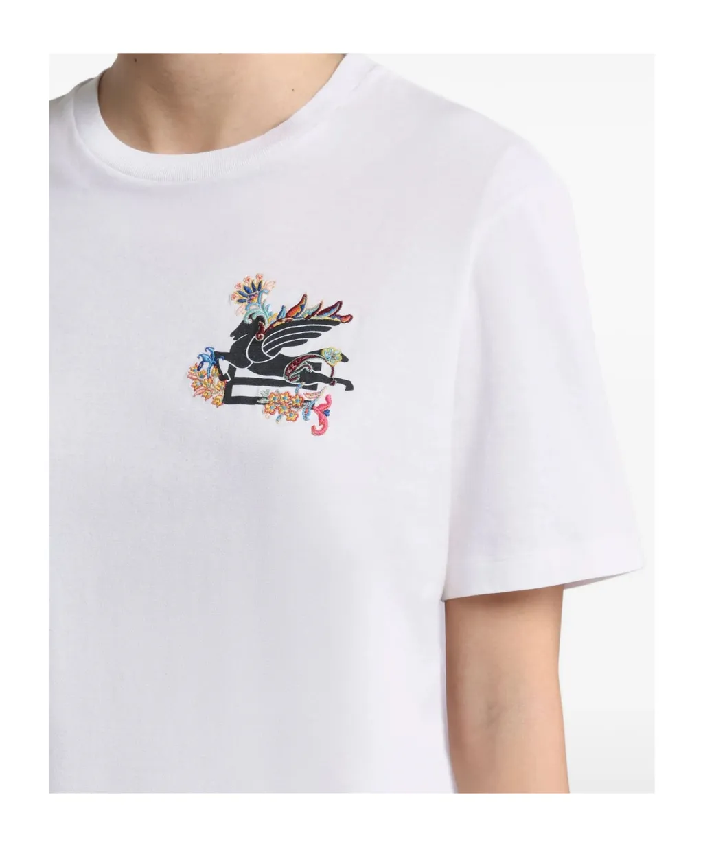 Pegaso Printed Crewneck T-Shirt