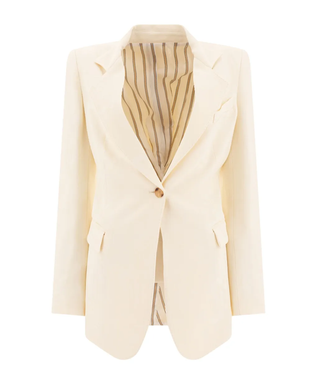 Single-Breasted Tailored Blazer