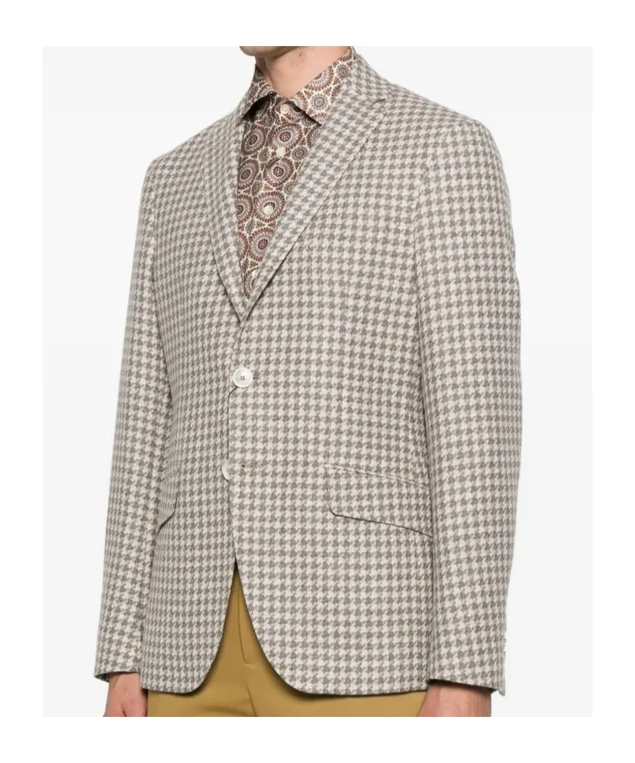 Houndstooth-Pattern Jacket