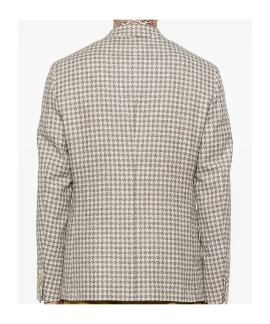 Houndstooth-Pattern Jacket