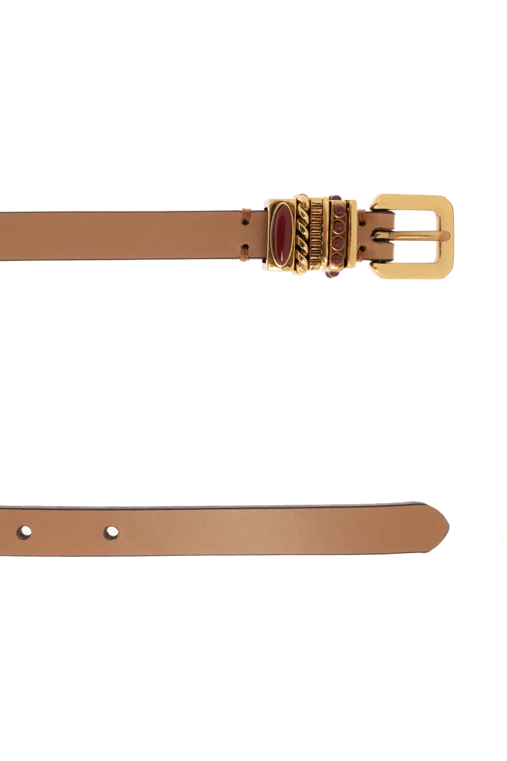 Double-Wrap Prong Buckle Belt