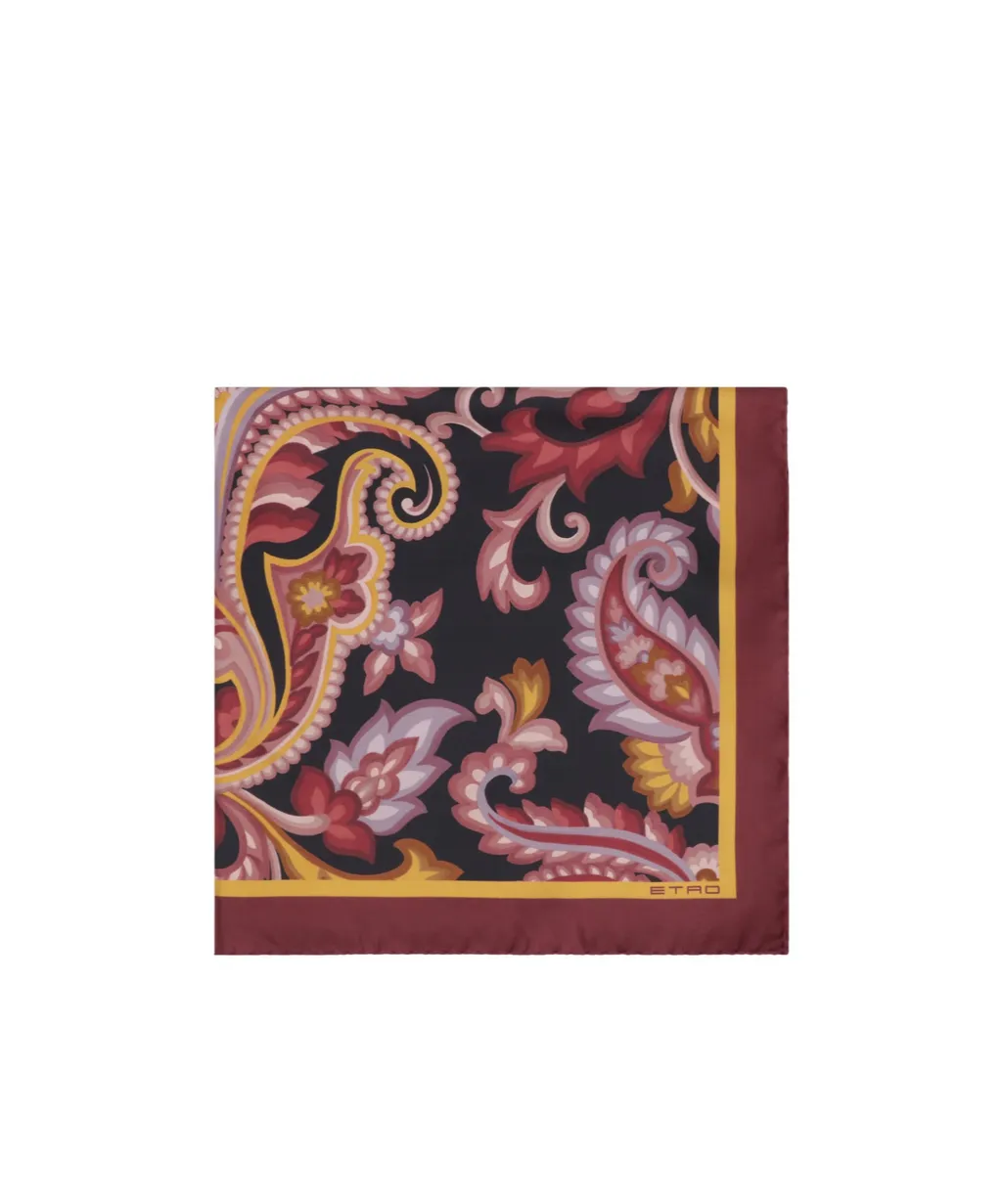 Paisley Printed Satin Scarf