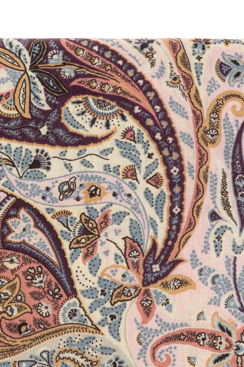Paisley Print Frayed Edge Scarf
