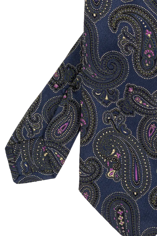 Paisley Jacquard Pointed-Tip Tie