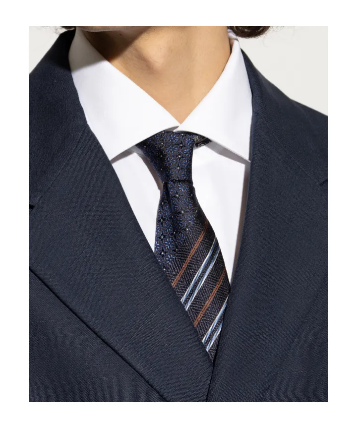 Pattern Jacquard Pointed-Tip Tie
