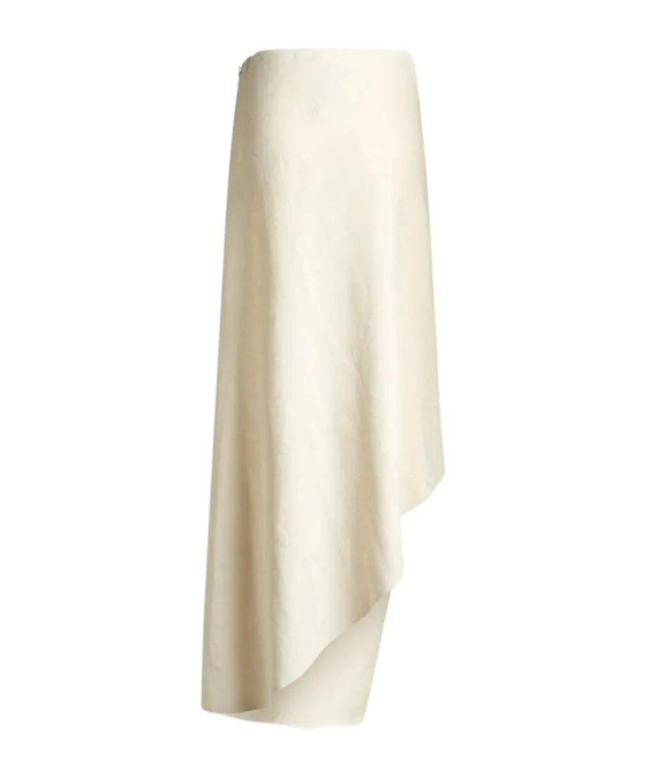 Mid-Rise Asymmetric Hem Skirt