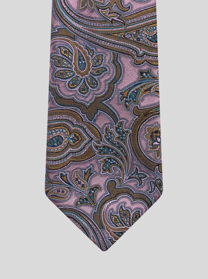 Pattern Jacquard Pointed-Tip Tie