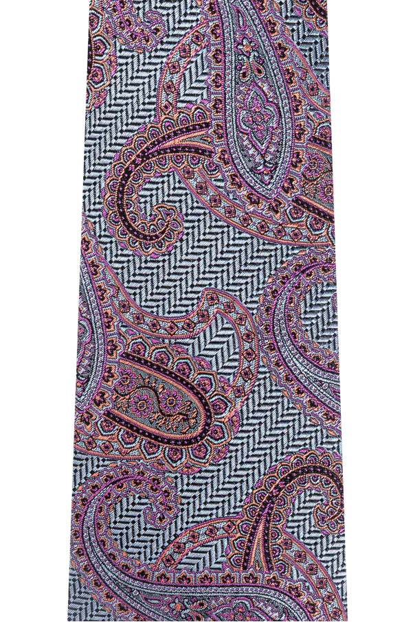 Pattern Jacquard Pointed-Tip Tie