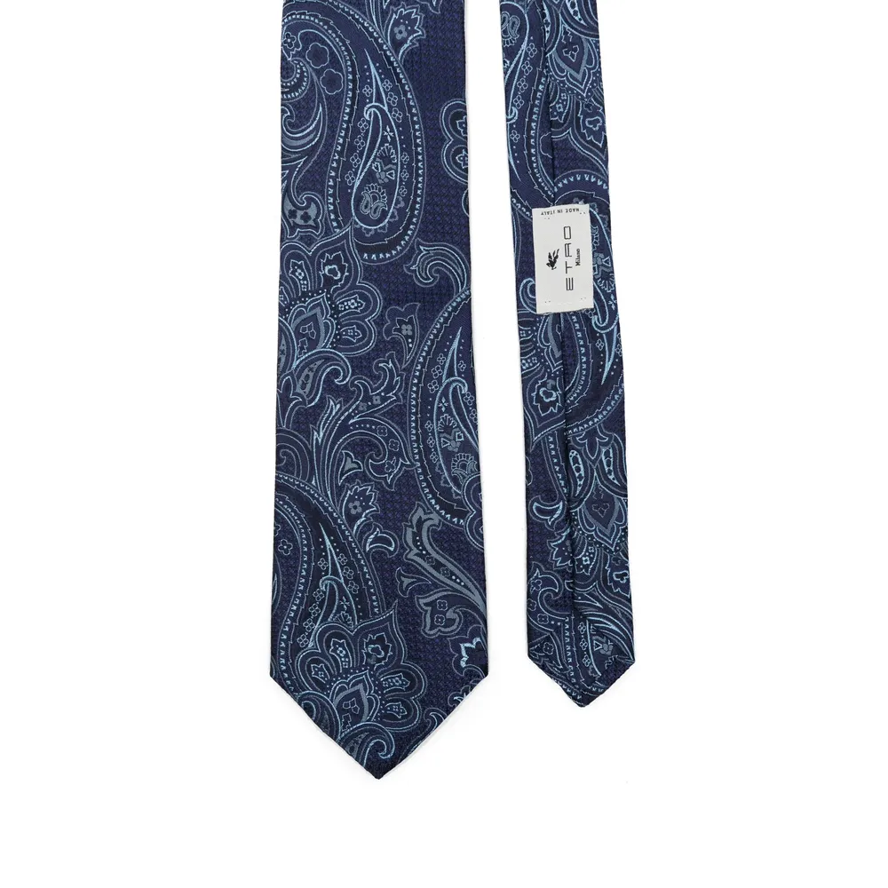 Pattern Jacquard Pointed-Tip Tie