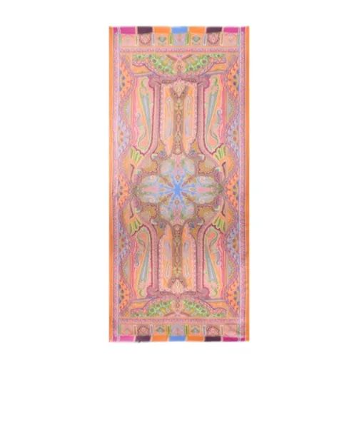 Paisley Printed Frayed Hem Scarf
