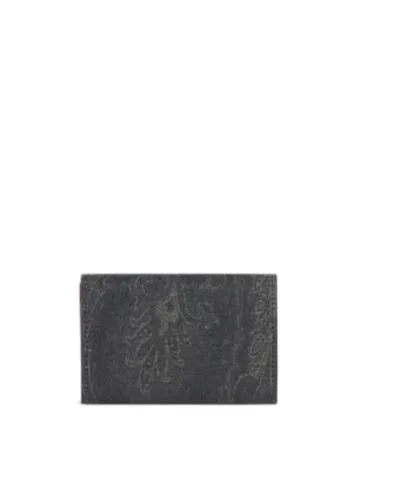 Paisley Wallet With Floral Print