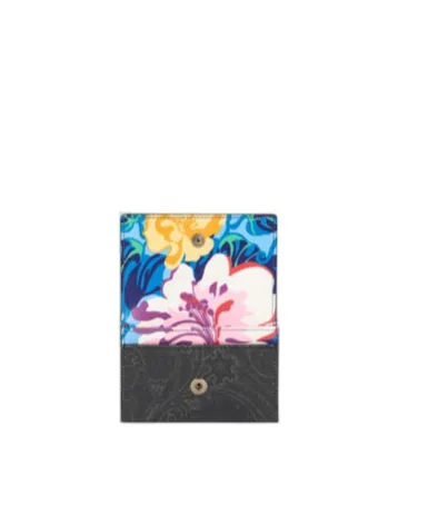 Paisley Wallet With Floral Print