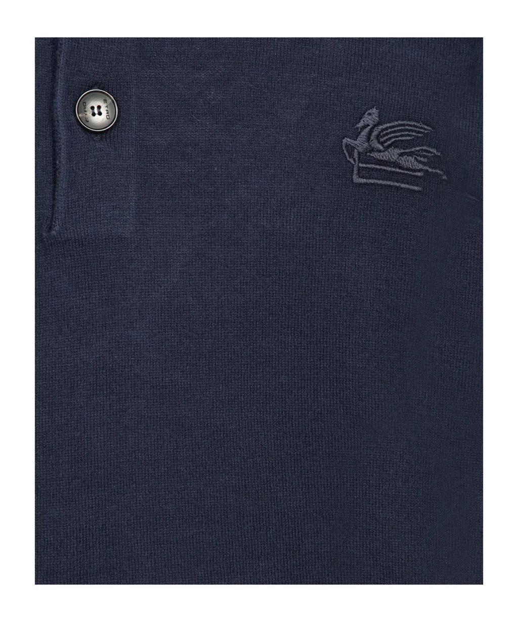 Pegasus Embroidered Short-Sleeved Polo Shirt