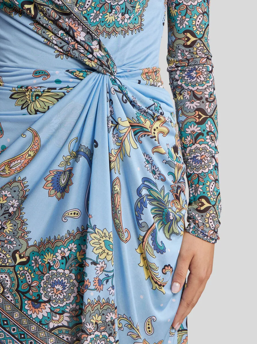 Asymmetric Dress With Print