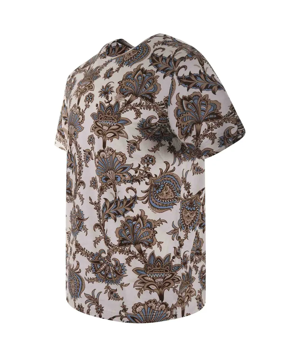 Floral Printed Crewneck T-Shirt
