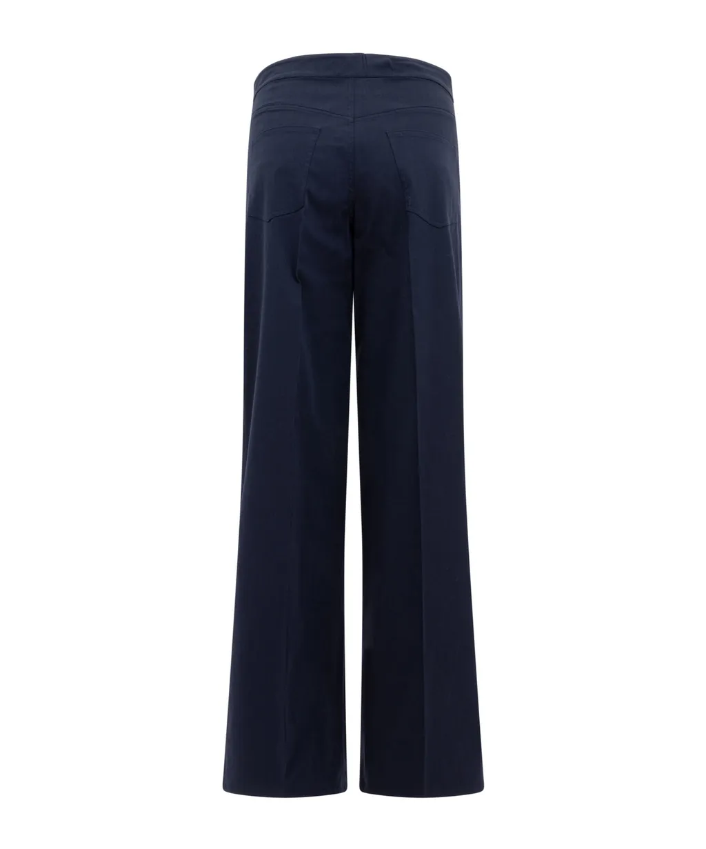 Button Detailed Plazzeo Pleated Pants