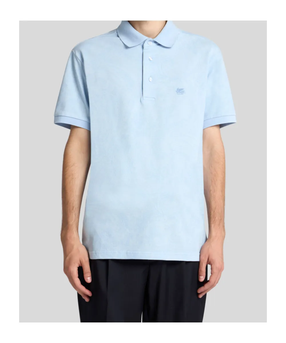 Paisley Jacquard Polo Shirt