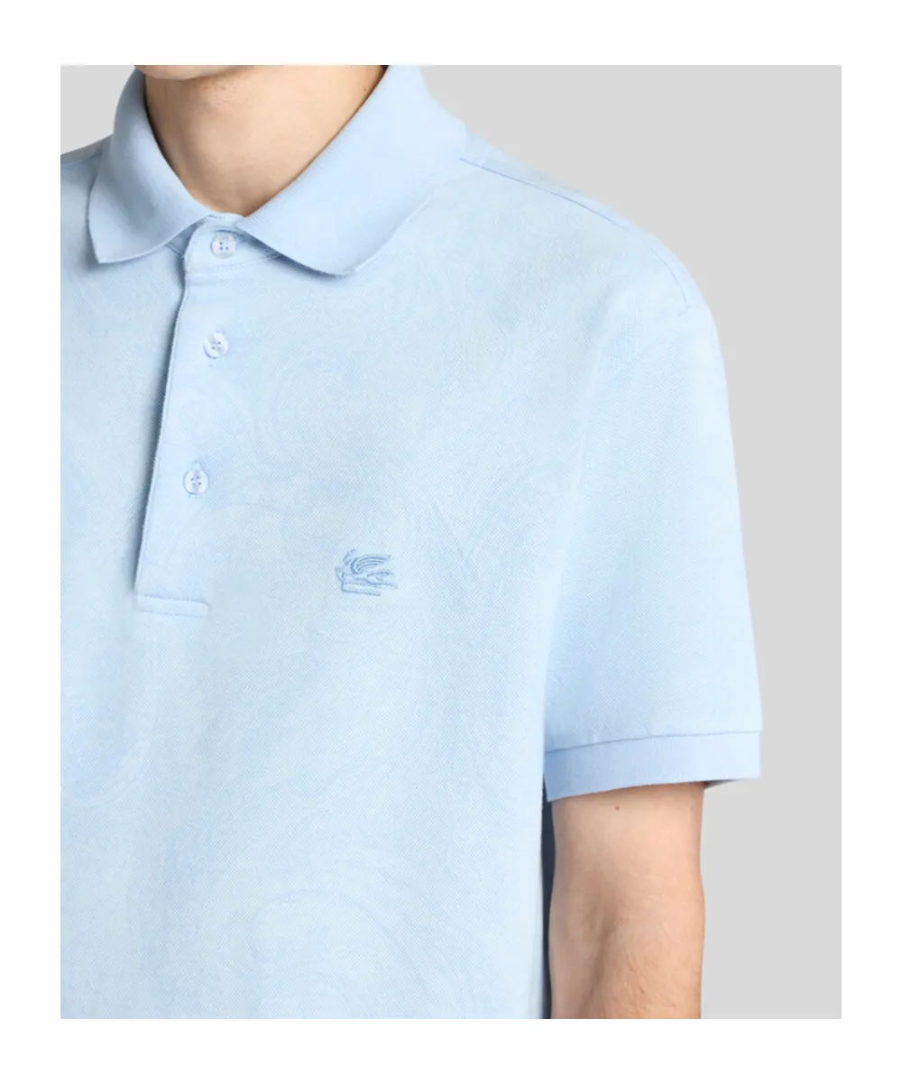Paisley Jacquard Polo Shirt