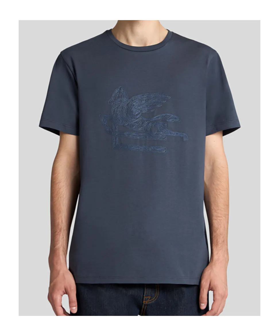 Pegaso Embroidered Jersey T-Shirt