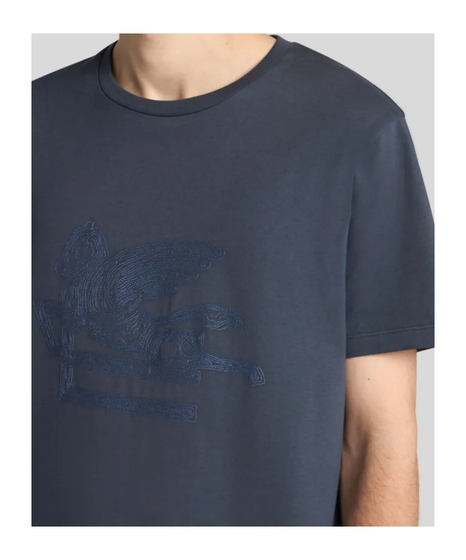 Pegaso Embroidered Jersey T-Shirt