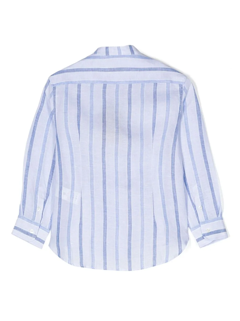 Logo Embroidered Striped Shirt