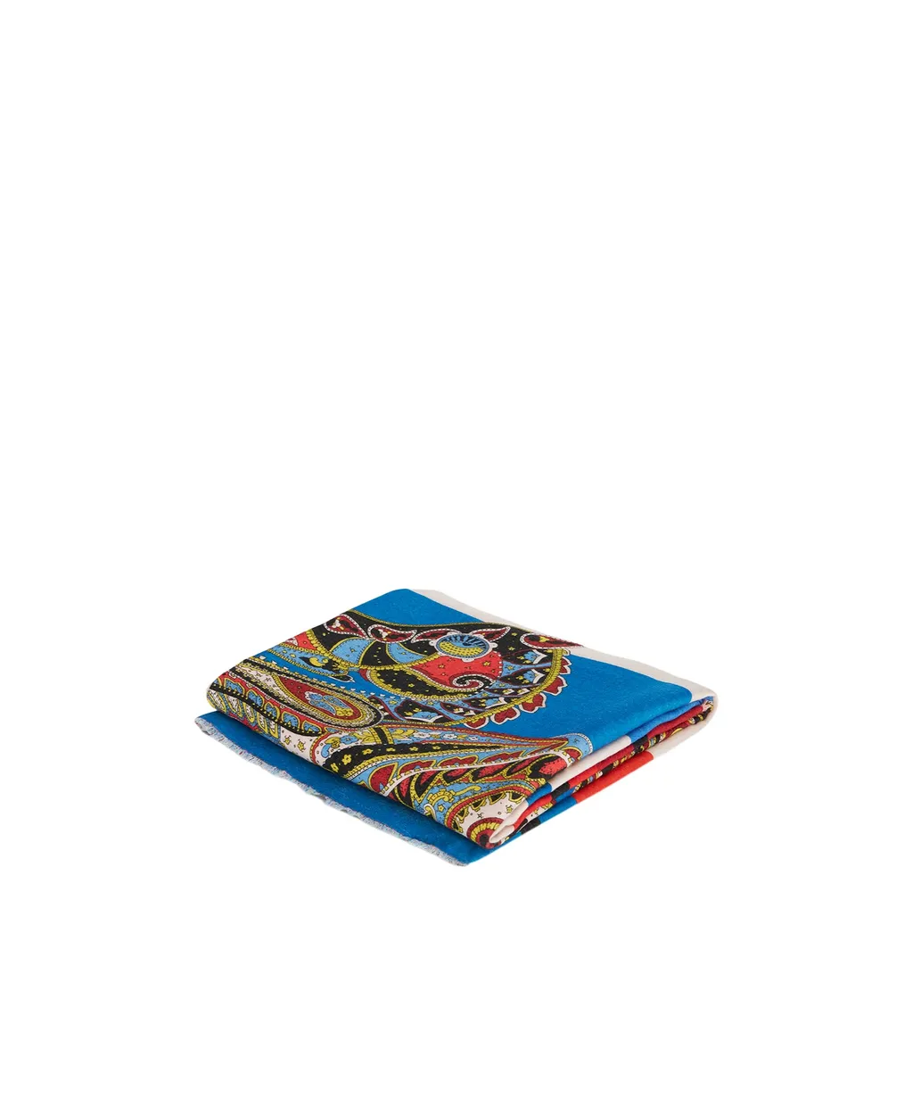 Home Logo Detailed Color-Block Blanket