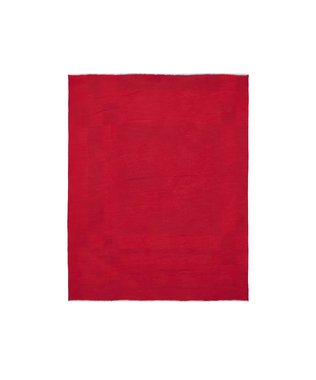 Home Logo Detailed Color-Block Blanket
