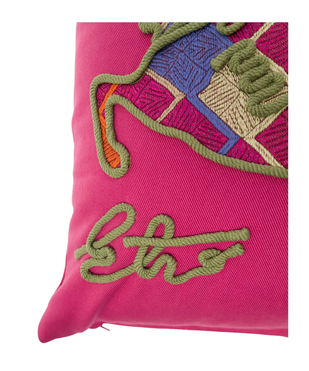 Logo Embroidered Cushion