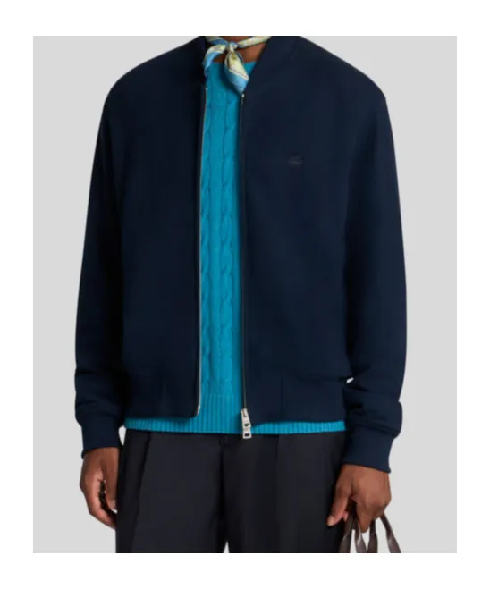 Pegaso Embroidered Zipped Bomber Jacket