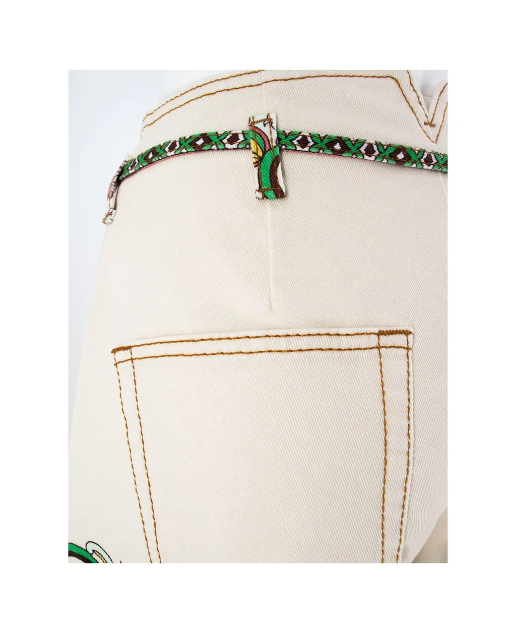 Tied Flared Jeans