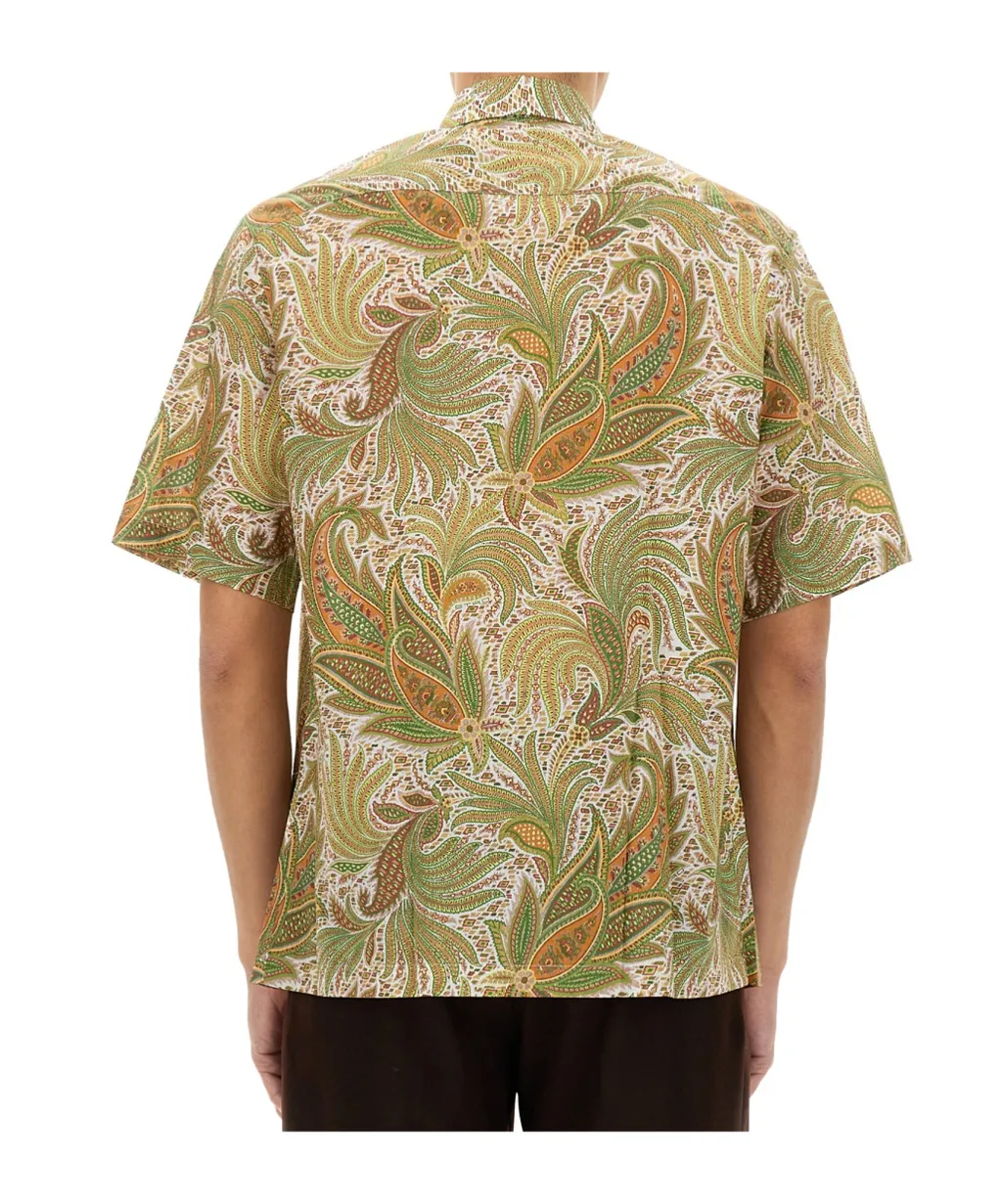 Paisley Printed Short Sleeved Shirt