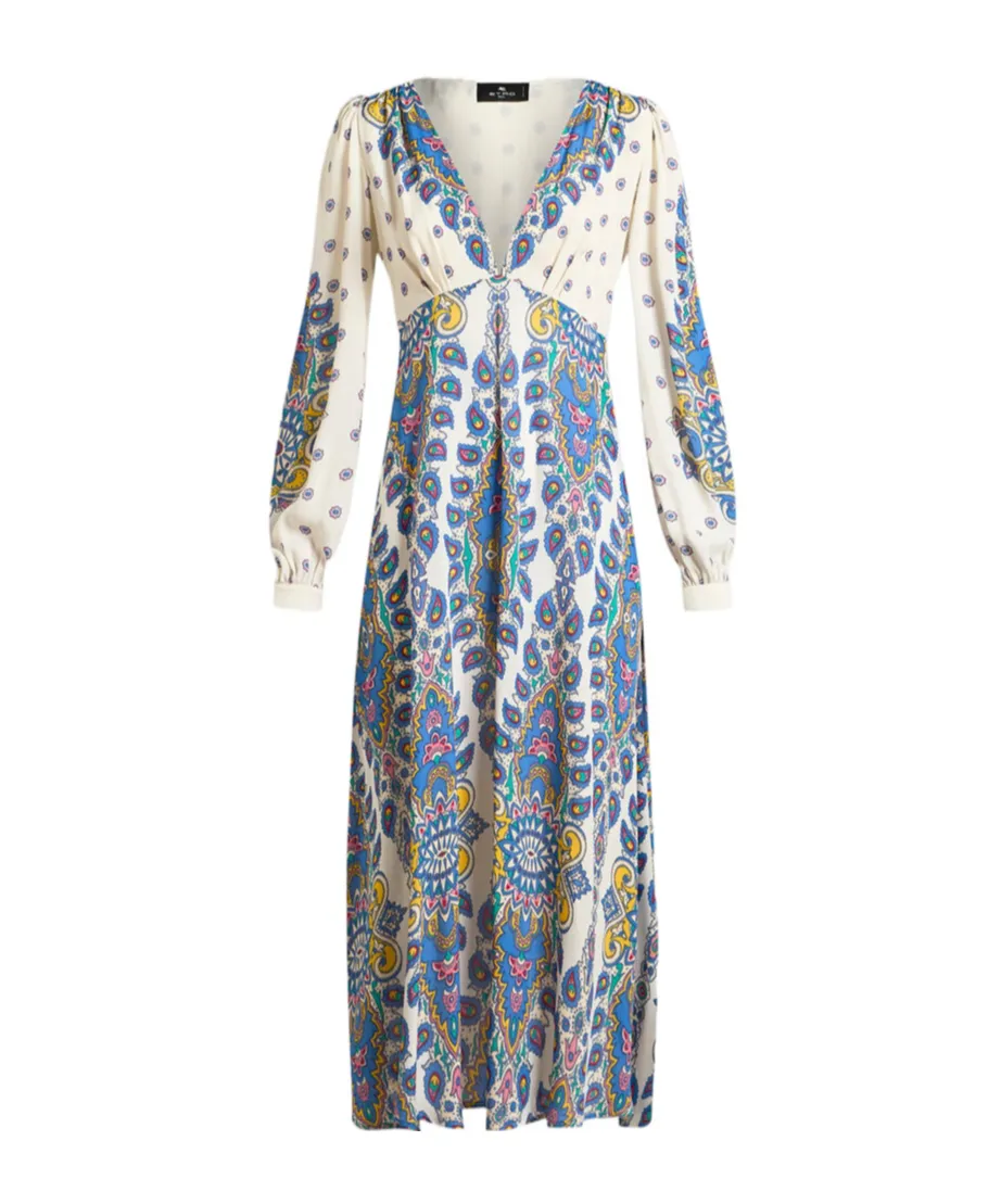 Crepe De Chine Midi Dress