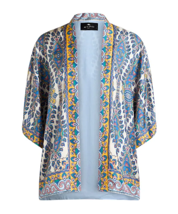 Printed Twill Kesa Robe